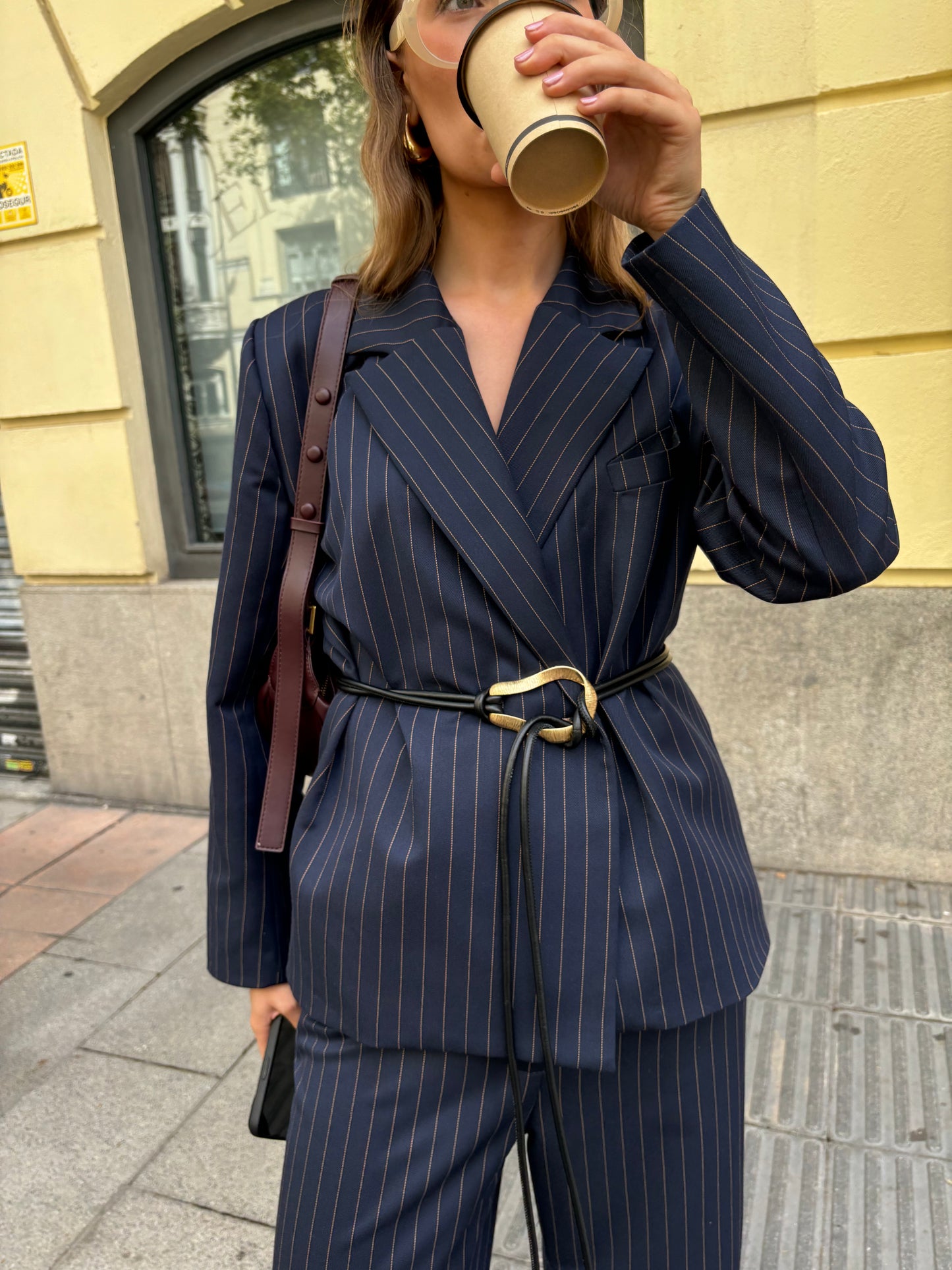 PINSTRIPED SUIT