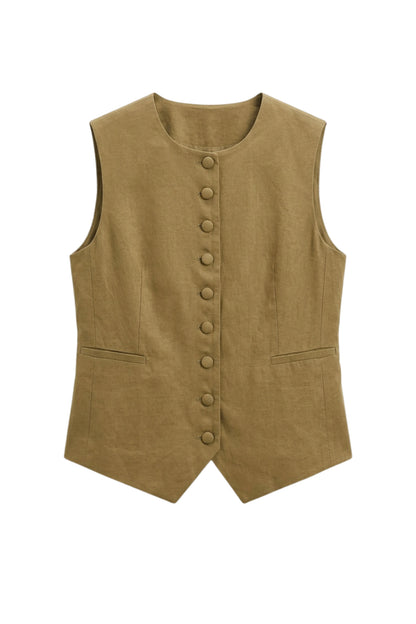 CHALECO ERNESTINA KHAKI