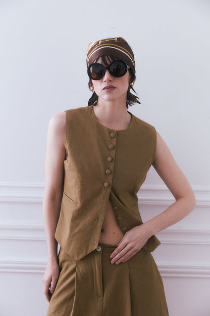 CHALECO ERNESTINA KHAKI