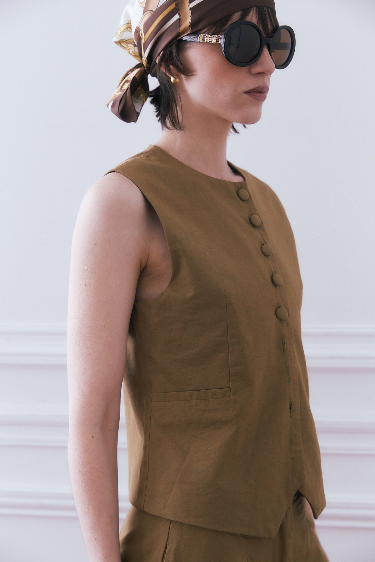 CHALECO ERNESTINA KHAKI